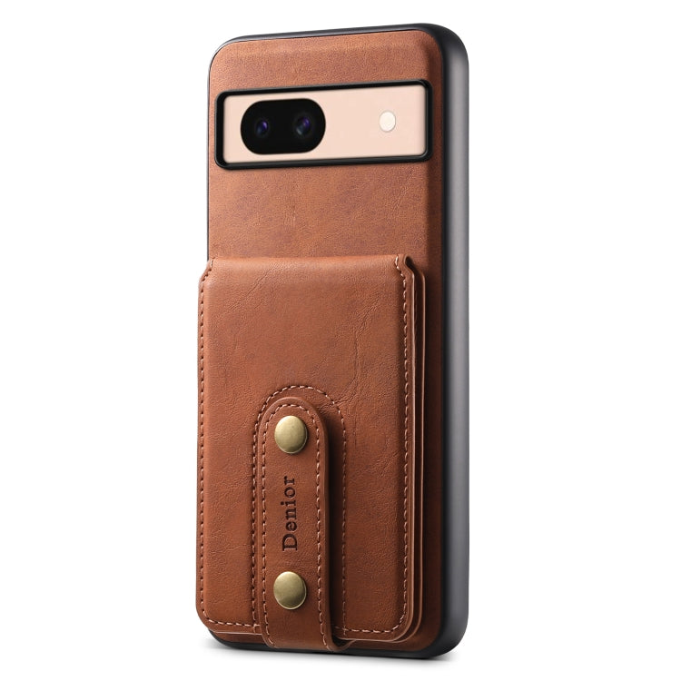For Google Pixel 8a Denior D14 NK Retro Pattern MagSafe Magnetic Card Holder Leather Phone Case(Brown) - free shipping - PMC TechLife - Order now!