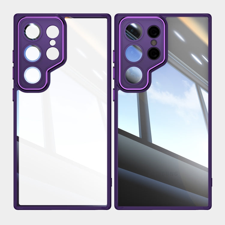 For Samsung Galaxy S25 Ultra 5G Acrylic Hybrid TPU Armor Shockproof Phone Case(Purple) - Galaxy S25 Ultra 5G Cases by PMC Jewellery | Online Shopping South Africa | PMC Jewellery | Buy Now Pay Later Mobicred