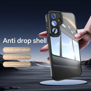 For Samsung Galaxy S25 5G Acrylic Hybrid TPU Armor Shockproof Phone Case(Black)