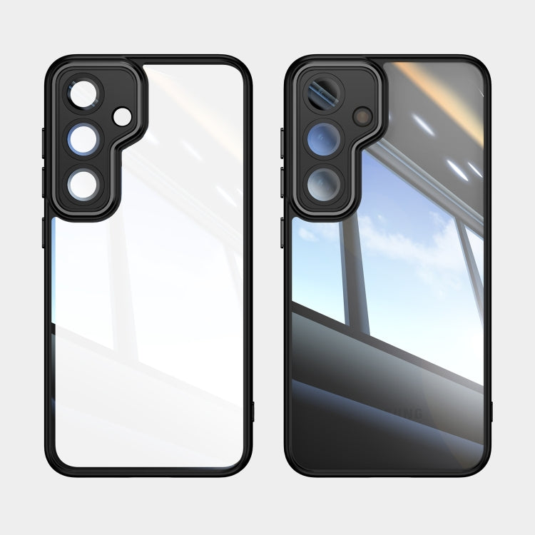 For Samsung Galaxy S25+ 5G Acrylic Hybrid TPU Armor Shockproof Phone Case(Black)
