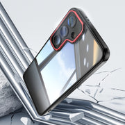 For Samsung Galaxy S25+ 5G Acrylic Hybrid TPU Armor Shockproof Phone Case(Black Red)