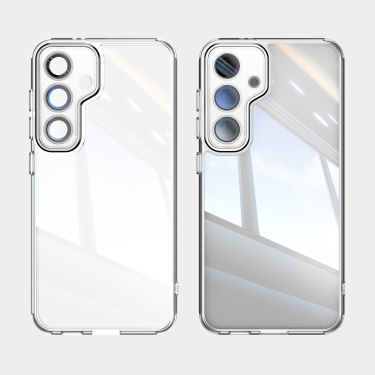 For Samsung Galaxy S25+ 5G Acrylic Hybrid TPU Armor Shockproof Phone Case(Transparent)