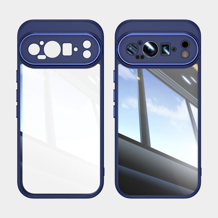 For Google Pixel 9 / 9 Pro Acrylic Hybrid TPU Armor Shockproof Phone Case(Blue)