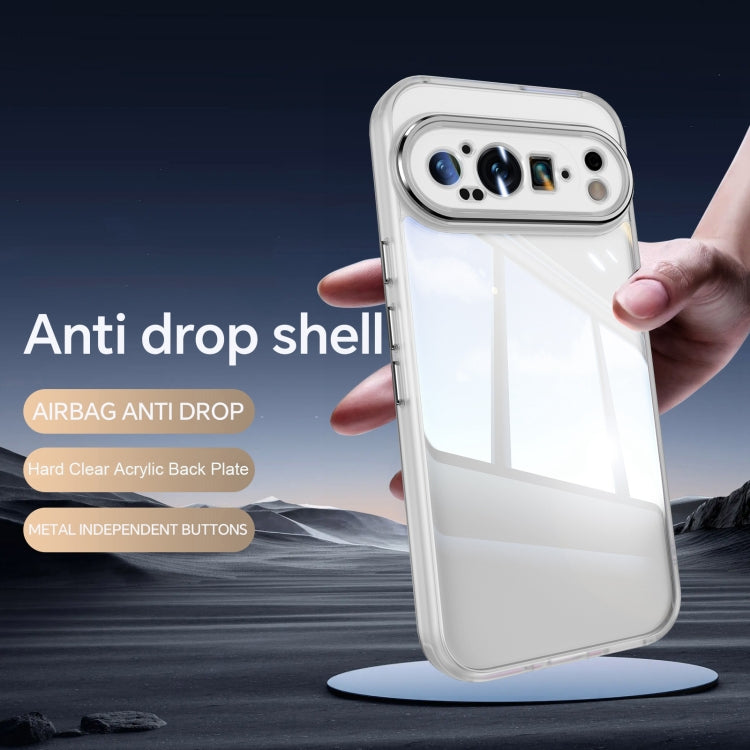 For Google Pixel 9 / 9 Pro Acrylic Hybrid TPU Armor Shockproof Phone Case(Transparent) - Google Cases by PMC TechLife | Online Shopping South Africa | PMC TechLife | Buy Now Pay Later Mobicred