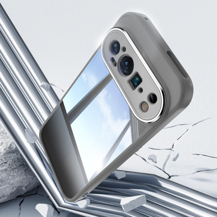 For Google Pixel 9 Pro XL Acrylic Hybrid TPU Armor Shockproof Phone Case(Grey) - Google Cases by PMC TechLife | Online Shopping South Africa | PMC TechLife | Buy Now Pay Later Mobicred