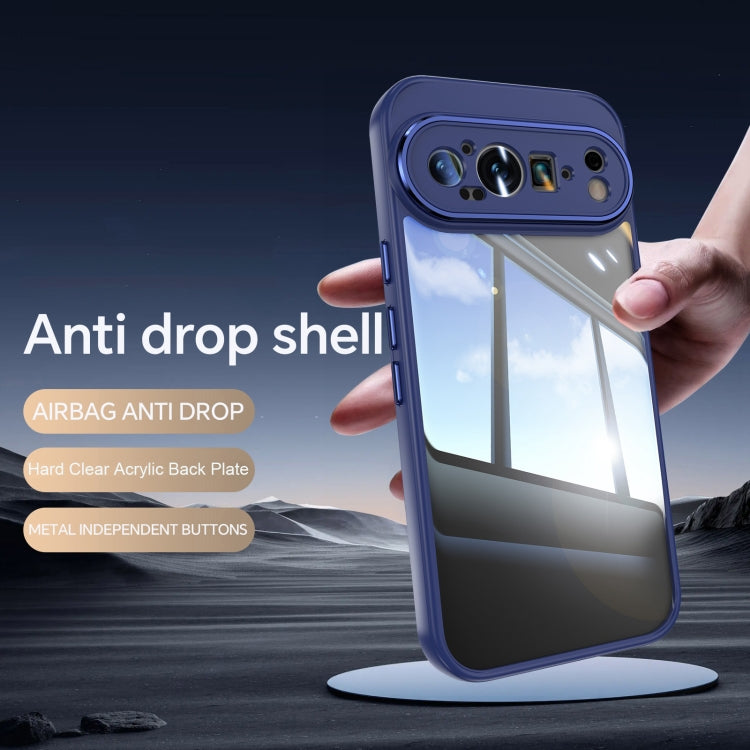 For Google Pixel 9 Pro XL Acrylic Hybrid TPU Armor Shockproof Phone Case(Blue) - Google Cases by PMC TechLife | Online Shopping South Africa | PMC TechLife | Buy Now Pay Later Mobicred