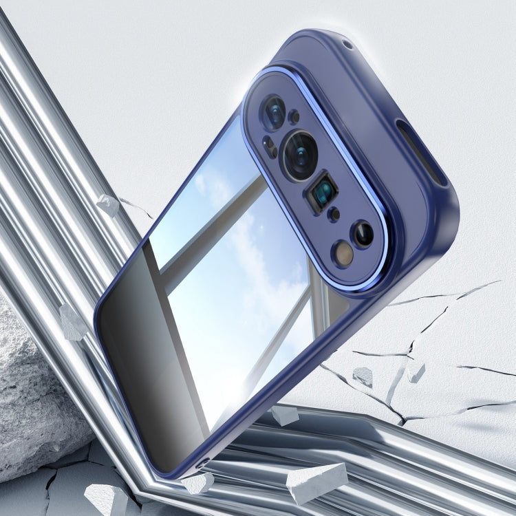 For Google Pixel 9 Pro XL Acrylic Hybrid TPU Armor Shockproof Phone Case(Blue)