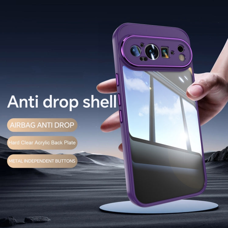 For Google Pixel 9 Pro XL Acrylic Hybrid TPU Armor Shockproof Phone Case(Purple) - Google Cases by PMC TechLife | Online Shopping South Africa | PMC TechLife | Buy Now Pay Later Mobicred