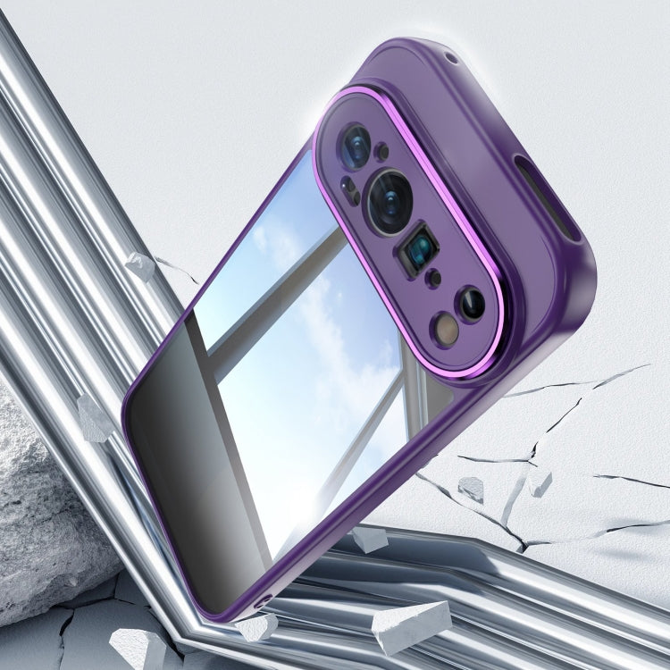 For Google Pixel 9 Pro XL Acrylic Hybrid TPU Armor Shockproof Phone Case(Purple)