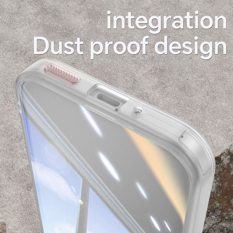For Google Pixel 9 Pro XL Acrylic Hybrid TPU Armor Shockproof Phone Case(Transparent)