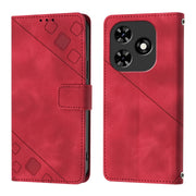 For Tecno Spark Go 2024 / Spark 20C Skin Feel Embossed Leather Phone Case(Red)