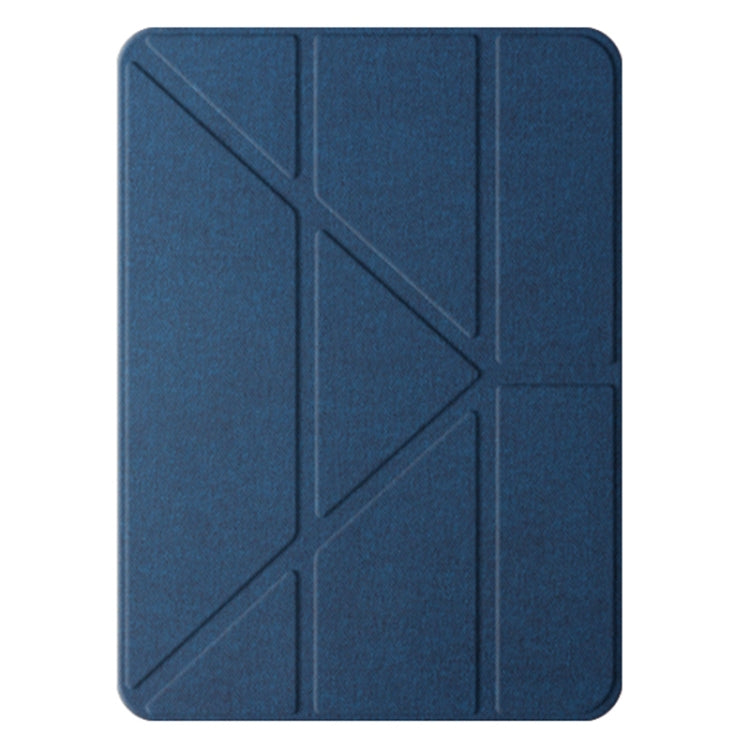 For iPad Pro 13 2024 Mutural Multi-fold Smart Leather Tablet Case(Blue) - free shipping - PMC TechLife - Order now!