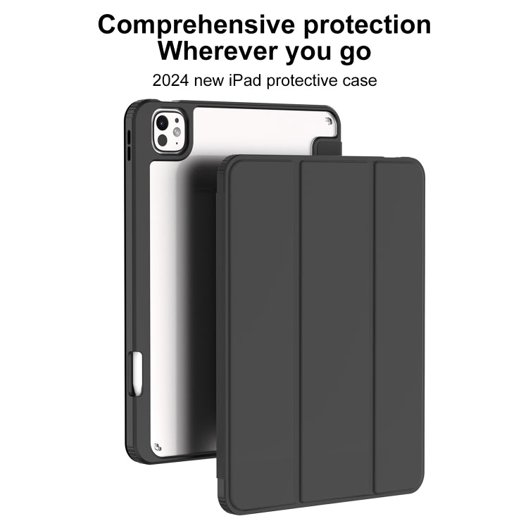 For iPad Air 13 2025 / 2024 Mutural Pinyue Series Smart Leather Tablet Case(Sky Blue)
