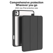 For iPad Pro 13 2024 Mutural Pinyue Series Smart Leather Tablet Case(Grey)