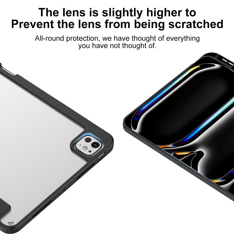 For iPad Air 13 2025 / 2024 Mutural Pinyue Series Smart Leather Tablet Case(Dark Blue) - iPad Air 13 2025 / 2024 Cases by Mutural | Online Shopping South Africa | PMC TechLife | Buy Now Pay Later Mobicred