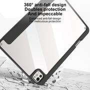 For iPad Pro 13 2024 Mutural Pinyue Series Smart Leather Tablet Case(Grey)