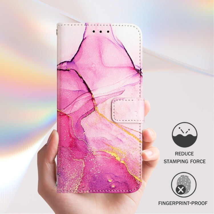 For Google Pixel 9 PT003 Marble Pattern Flip Leather Phone Case(Pink Purple Gold) - Google Cases by PMC TechLife | Online Shopping South Africa | PMC TechLife | Buy Now Pay Later Mobicred
