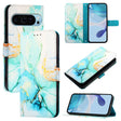 For Google Pixel 9 Pro XL PT003 Marble Pattern Flip Leather Phone Case(Green) - Google Cases by PMC TechLife | Online Shopping South Africa | PMC TechLife | Buy Now Pay Later Mobicred