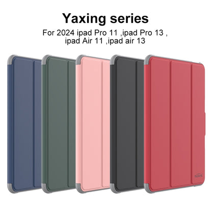 For iPad Pro 11 2024 Mutural PC Hybrid TPU Leather Smart Tablet Case(Dark Blue) - free shipping - PMC Jewellery - Order now!