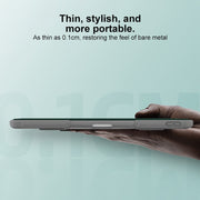 For iPad Pro 13 2024 Mutural PC Hybrid TPU Leather Smart Tablet Case(Dark Blue)