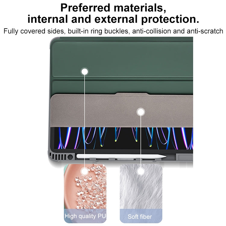 For iPad Pro 13 2024 Mutural PC Hybrid TPU Leather Smart Tablet Case(Black) - iPad Pro 13 2024 Cases by Mutural | Online Shopping South Africa | PMC TechLife | Buy Now Pay Later Mobicred