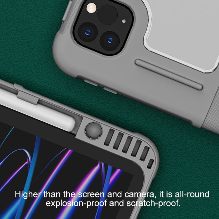 For iPad Air 13 2025 / 2024 Mutural PC Hybrid TPU Leather Smart Tablet Case(Dark Blue) - iPad Air 13 2025 / 2024 Cases by Mutural | Online Shopping South Africa | PMC TechLife | Buy Now Pay Later Mobicred