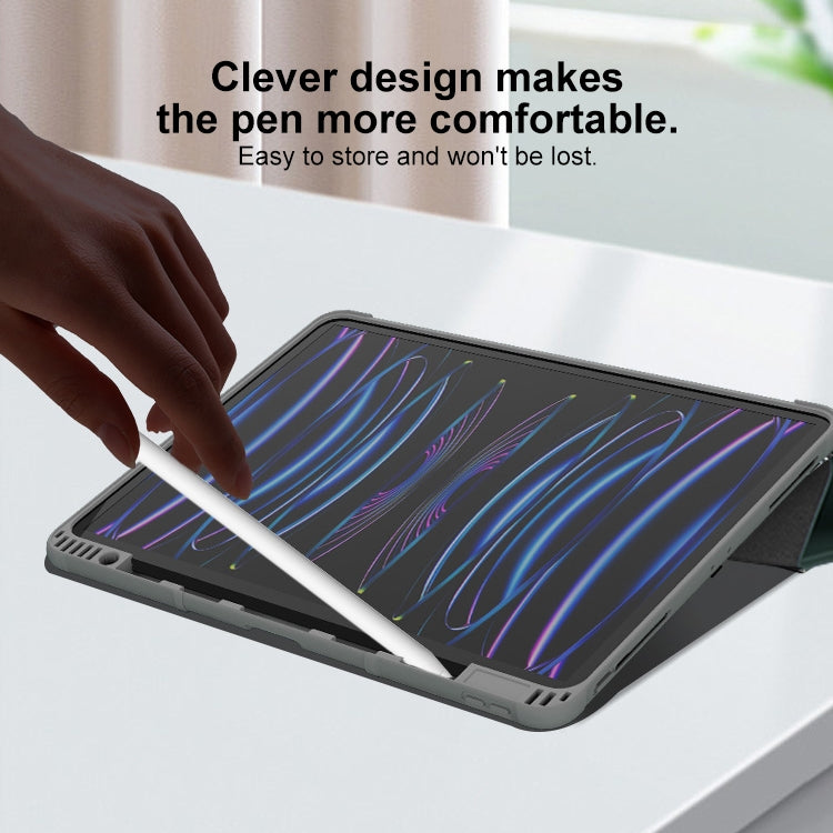 For iPad Pro 13 2024 Mutural PC Hybrid TPU Leather Smart Tablet Case(Red) - free shipping - PMC TechLife - Order now!