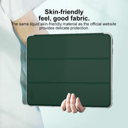 For iPad Air 13 2025 / 2024 Mutural PC Hybrid TPU Leather Smart Tablet Case(Black)