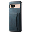 For Google Pixel 8a Denior D13 Retro Texture Leather MagSafe Card Bag Phone Case(Blue) - free shipping - PMC TechLife - Order now!