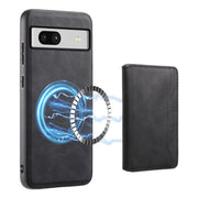 For Google Pixel 7a Denior D13 Retro Texture Leather MagSafe Card Bag Phone Case(Black)