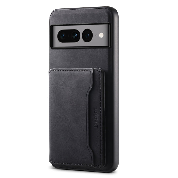 For Google Pixel 7 Pro 5G Denior D13 Retro Texture Leather MagSafe Card Bag Phone Case(Black) - free shipping - PMC TechLife - Order now!