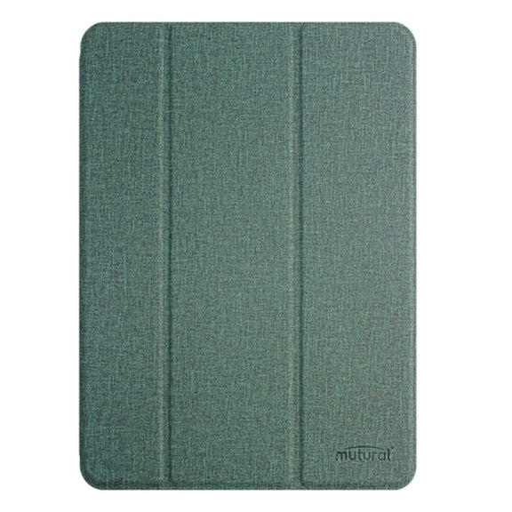 For iPad Air 13 2025 / 2024 Mutural YASHI Series Tablet Leather Smart Case(Green)