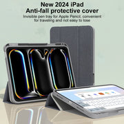 For iPad Air 13 2025 / 2024 Mutural YASHI Series Tablet Leather Smart Case(Grey)