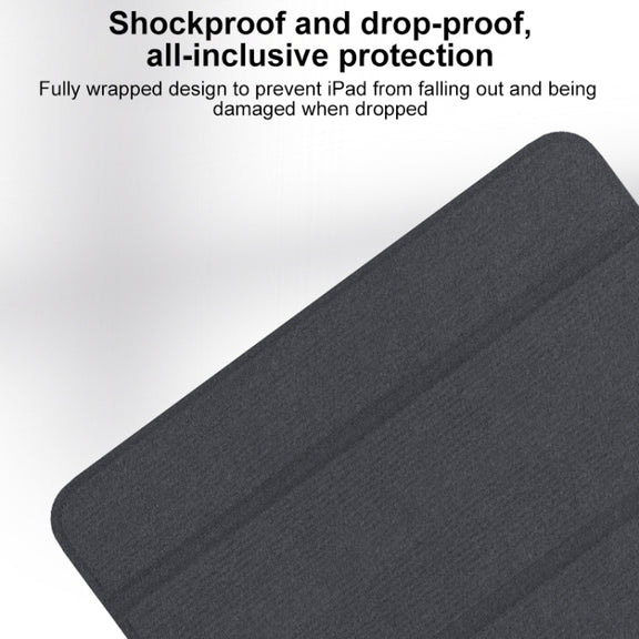 For iPad Air 13 2025 / 2024 Mutural YASHI Series Tablet Leather Smart Case(Grey)