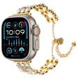 For Apple Watch Ultra 49mm Rhinestone Metal Bracelet Watch Band(Gold) - free shipping - PMC TechLife - Order now!