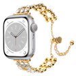 For Apple Watch Series 8 41mm Rhinestone Metal Bracelet Watch Band(Gold) - free shipping - PMC TechLife - Order now!