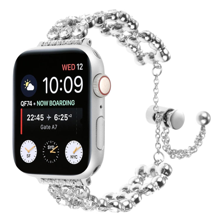 For Apple Watch Series 2 38mm Rhinestone Metal Bracelet Watch Band(Silver) - free shipping - PMC TechLife - Order now!