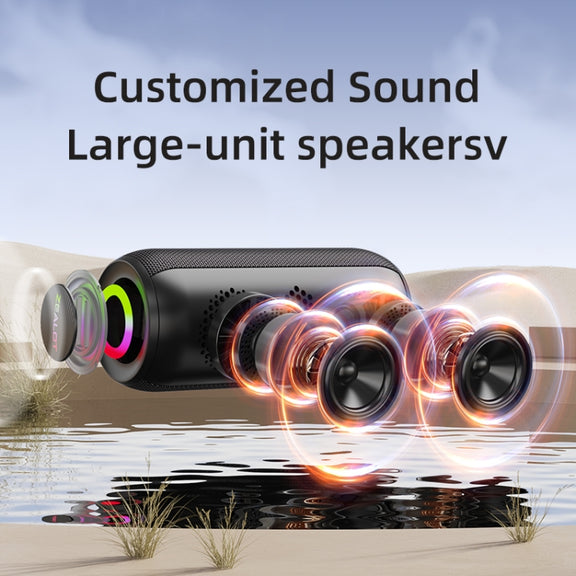 Zealot S32 Max 20W High Power Bluetooth Speaker with RGB Light(Grey)