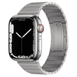 For Apple Watch SE 2022 44mm PG60 Single Bead Bamboo Joint Titanium Metal Watch Band(Silver) - free shipping - PMC TechLife - Order now!