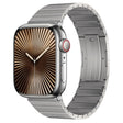 For Apple Watch Series 10 42mm PG60 Single Bead Bamboo Joint Titanium Metal Watch Band(Silver) - free shipping - PMC TechLife - Order now!