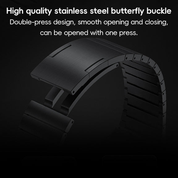 For Apple Watch Series 9 45mm PG60 Single Bead Bamboo Joint Titanium Metal Watch Band(Silver)