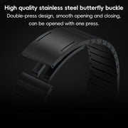 For Apple Watch 42mm PG60 Single Bead Bamboo Joint Titanium Metal Watch Band(Silver)