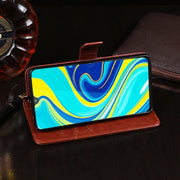 For Cubot P40 idewei Crazy Horse Texture Horizontal Flip Leather Case with Holder & Card Slots & Wallet(White)