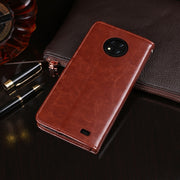 For Oukitel C19 idewei Crazy Horse Texture Horizontal Flip Leather Case with Holder & Card Slots & Wallet(Brown)