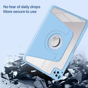 For iPad Pro 13 2024 Magnetic Split Leather Smart Tablet Case with Pen Slot(Sky Blue)