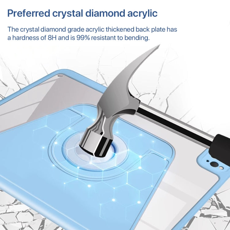 For iPad Pro 13 2024 Magnetic Split Leather Smart Tablet Case with Pen Slot(Sky Blue) - iPad Pro 13 2024 Cases by PMC TechLife | Online Shopping South Africa | PMC TechLife | Buy Now Pay Later Mobicred