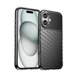 For iPhone 16 Thunderbolt Shockproof Soft TPU Phone Case(Black) - iPhone 16 Cases by PMC TechLife | Online Shopping South Africa | PMC TechLife | Buy Now Pay Later Mobicred