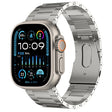 For Apple Watch Ultra 2 49mm PG63 Three-Bead Protrusion Titanium Metal Watch Band(Silver) - free shipping - PMC TechLife - Order now!