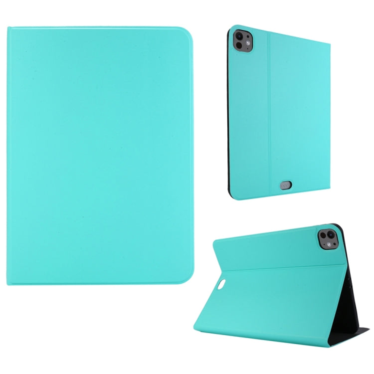 For iPad Pro 13 2024 Stretch Voltage Plain Leather Smart Tablet Case(Green) - iPad Pro 13 2024 Cases by PMC TechLife | Online Shopping South Africa | PMC TechLife | Buy Now Pay Later Mobicred