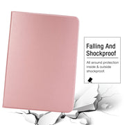 For iPad Air 11 2025 / 2024 Stretch Voltage Plain Leather Smart Tablet Case(Rose Gold)